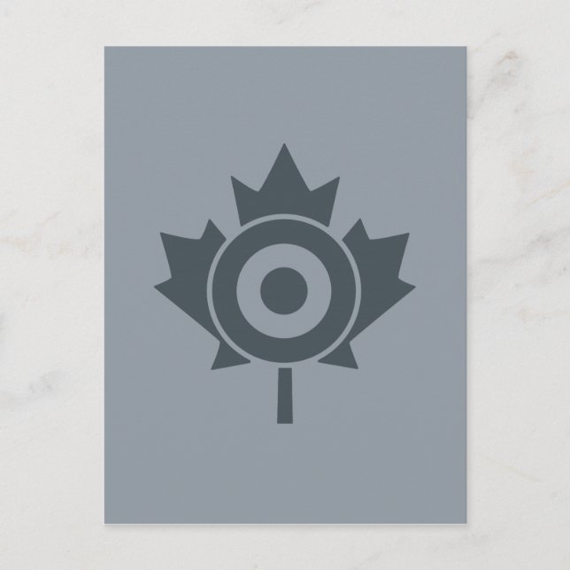 Canadian Maple Löv Roundel Mod CANADA Vykort (Framsida)