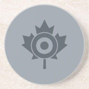 Canadian Maple Löv Roundel Mod Graphic Underlägg Sandsten