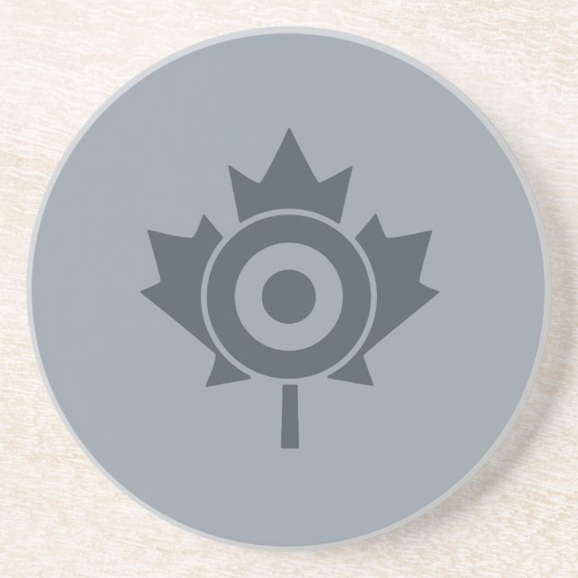 Canadian Maple Löv Roundel Mod Graphic Underlägg Sandsten (Framsidan)