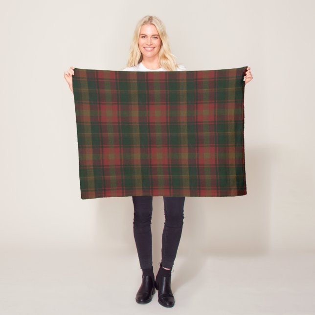 Canadian Maple Löv Tartan Blanket Fleecefilt (På plats)