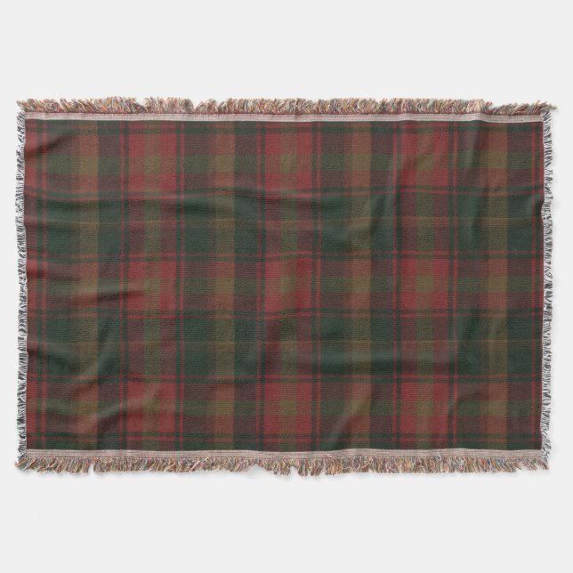 Canadian Maple Löv Tartan Throw Blanket Filt (Framsidan)