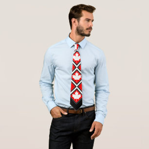 Canadian Maple on Red Black White Slips