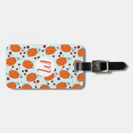 Canadian Maple Syrup Mönster Bagagebricka