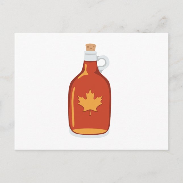 Canadian Maple Syrup Vykort (Framsida)