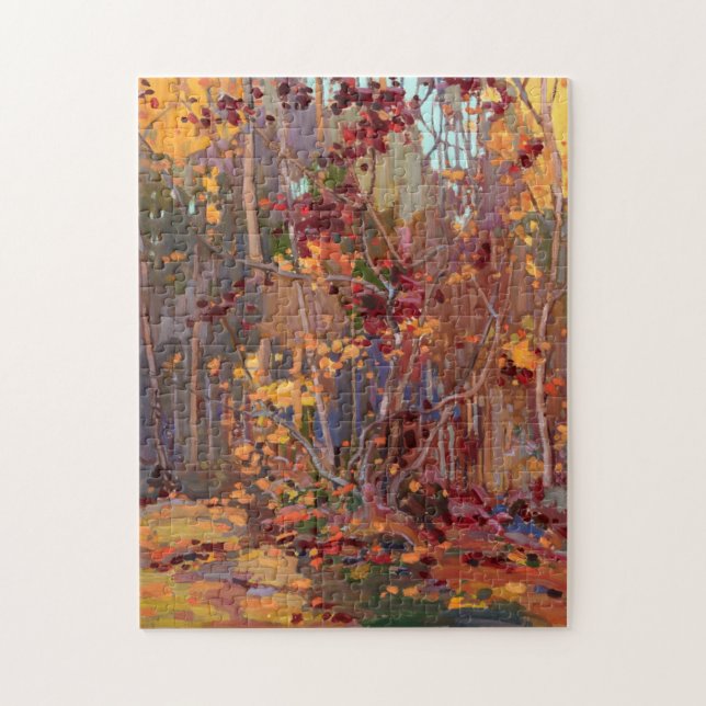Canadian Maple Träd Painting av Tom Thomson Pussel (Vertikal)