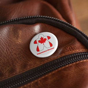 Canadian Meeple Button Knapp
