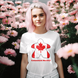 Canadian Meeple Womens Shirt T Shirt
