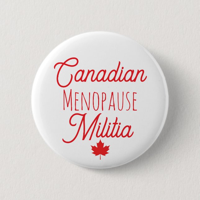 Canadian Menopause Militia Button Knapp (Framsida)