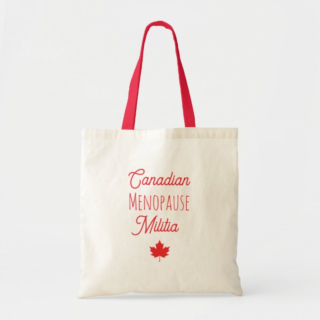 Canadian Menopause Militia Tote Tygkasse (Framsidan)