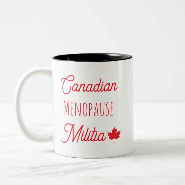 Canadian Menopause Militia Två-Tonad Mugg (Vänster)