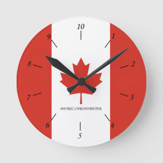 Canadian Metric Clock Rund Klocka