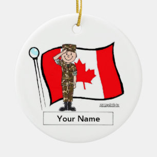 Canadian Military - Male Julgransprydnad Keramik