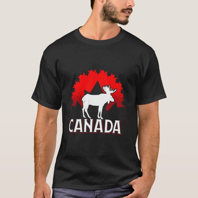 Canadian Moose Kanada T Shirt (Framsida)