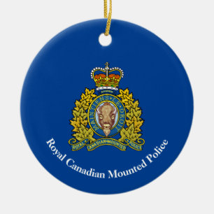 Canadian Mounted Police Logotyp jul Ornament