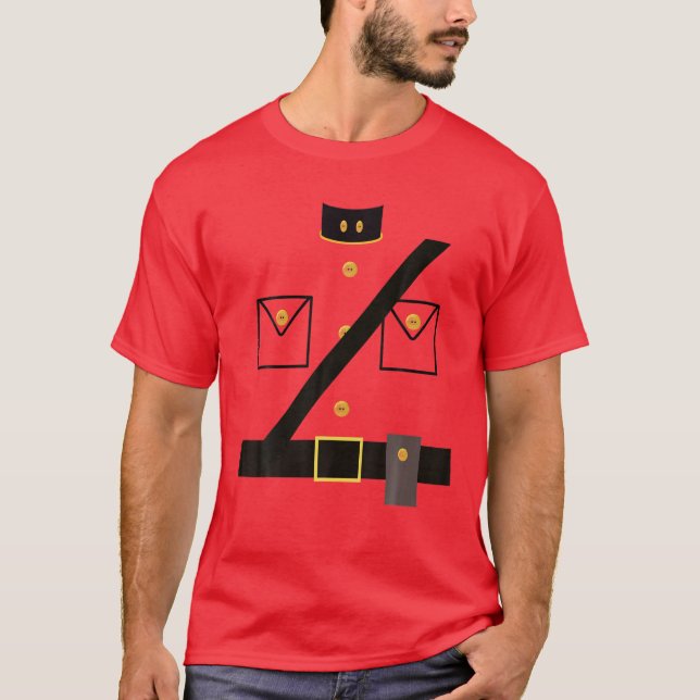 Canadian Mountie Costume - RCMP - Halloween Costum T Shirt (Framsida)