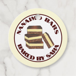 Canadian Nanaimo Pub Bakery Homemade Bakade av Gåvor Etiketter