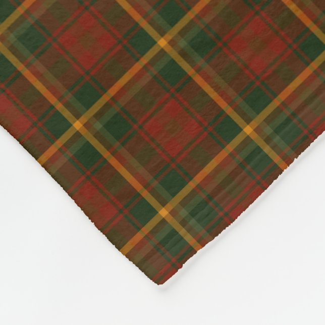 Canadian National Maple Löv Tartan Fleecefilt (Hörn)