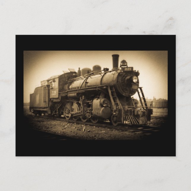 Canadian National Railroad Engine 2128 Vykort (Framsida)