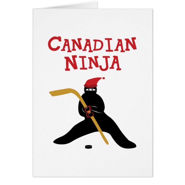 Canadian Ninja Hälsningskort (Framsidan)