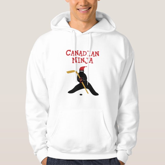 Canadian Ninja T-Shirt Sweatshirt Med Luva (Framsida)