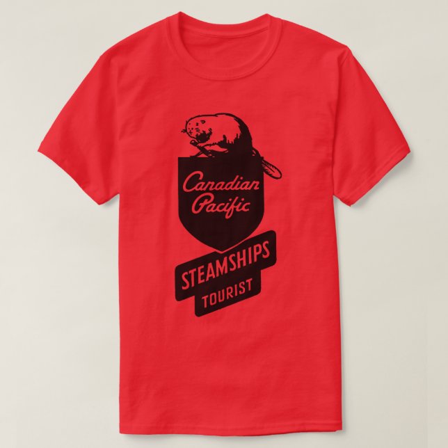 Canadian Pacific Steamships Tourist T Shirt (Design framsida)