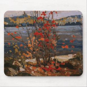 Canadian Painting-Sjö och Red Träd av Tom Thomson Musmatta