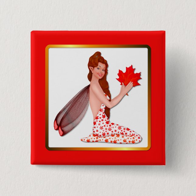Canadian Pixie with Maple Löv Knapp (Framsida)