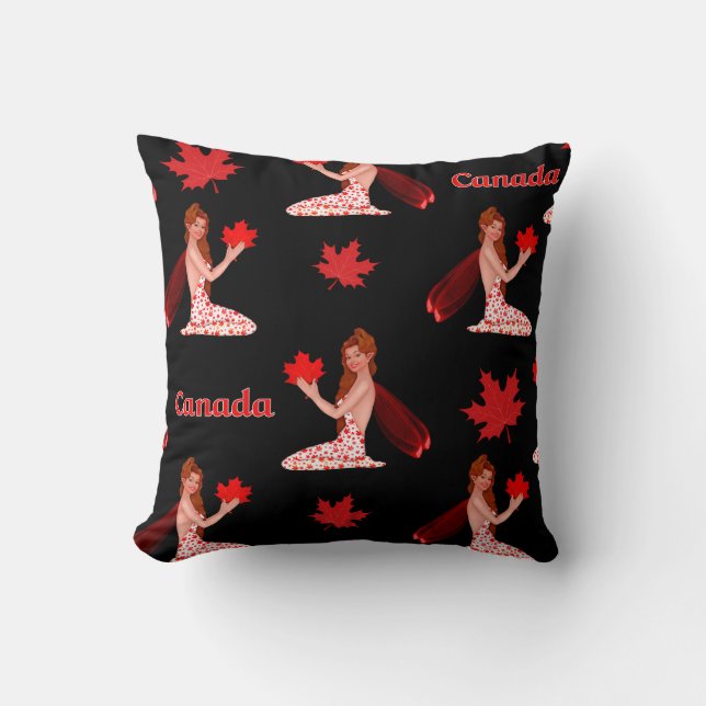 Canadian Pixie with Maple Löv Kudde (Framsida)