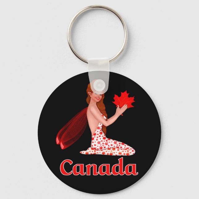 Canadian Pixie with Maple Löv Nyckelring (Framsida)
