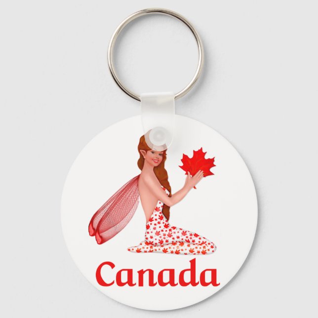 Canadian Pixie with Maple Löv Nyckelring (Framsida)