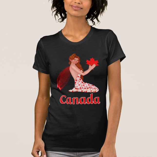 Canadian Pixie with Maple Löv T-shirt (Framsida)