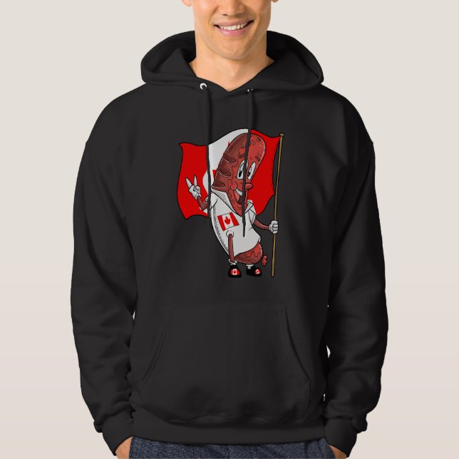 Canadian pork roast sausage hoodie (Framsida)