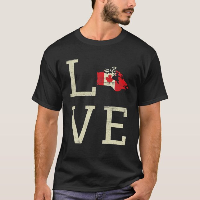 Canadian Pride Canada Heart Veins Canada Flagga Ca T Shirt (Framsida)