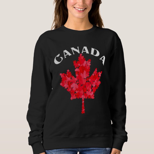 Canadian Pride Day Maple Löv Kanada T Shirt (Framsida)