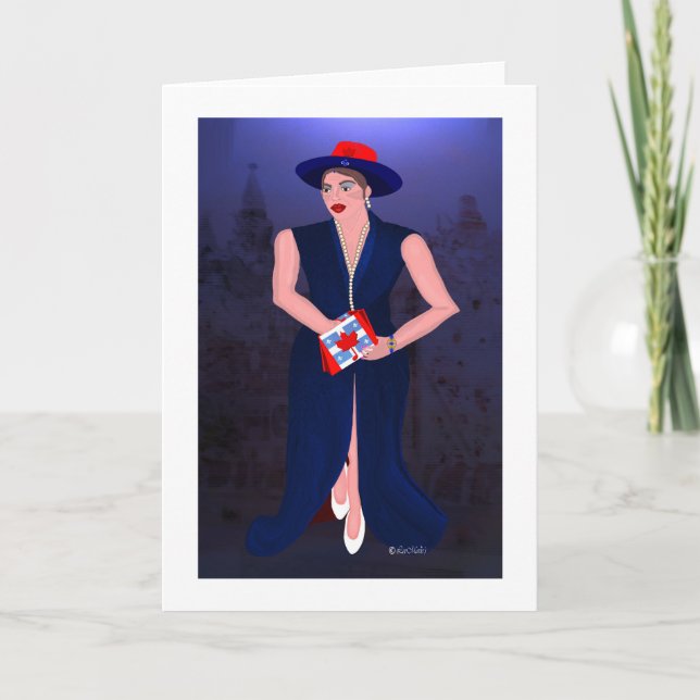 Canadian Quebecer LeeMarie's kreativ Design Kort (Framsida)