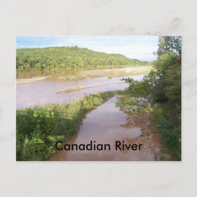 Canadian River(Calvin Okla) Vykort (Framsida)