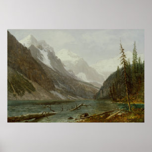 Canadian Rockies (1889) - Albert Bierstadt Affisch