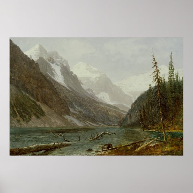 Canadian Rockies (1889) - Albert Bierstadt Affisch (Framsidan)