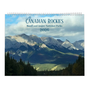 Canadian Rockies Fotografisk 12-månader 2026 Kalender