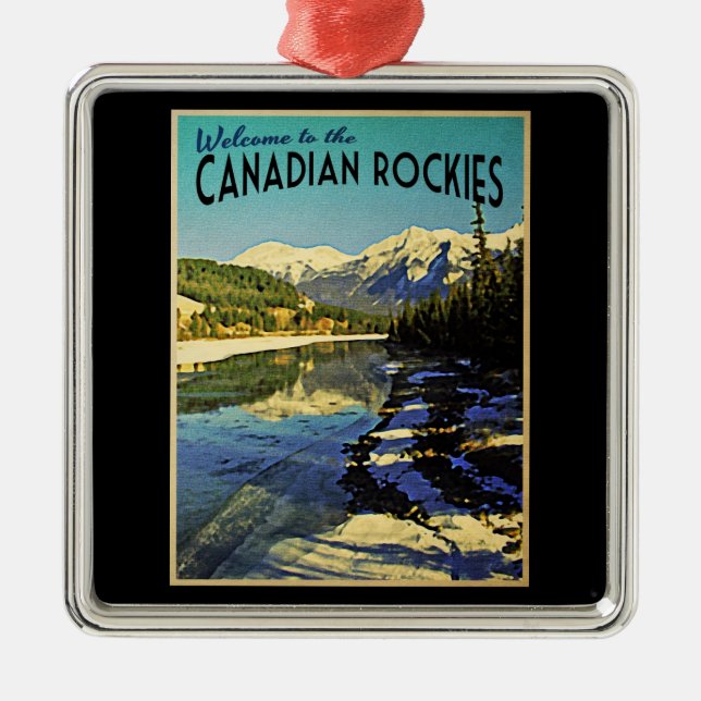 Canadian Rockies Julgransprydnad Metall (Framsidan)