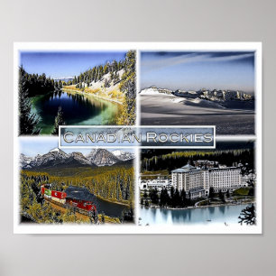 Canadian Rockies - Kanada - Mosaic - Poster
