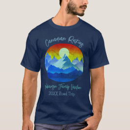 Canadian Rockies Mountains Family Road Resa T Shirt