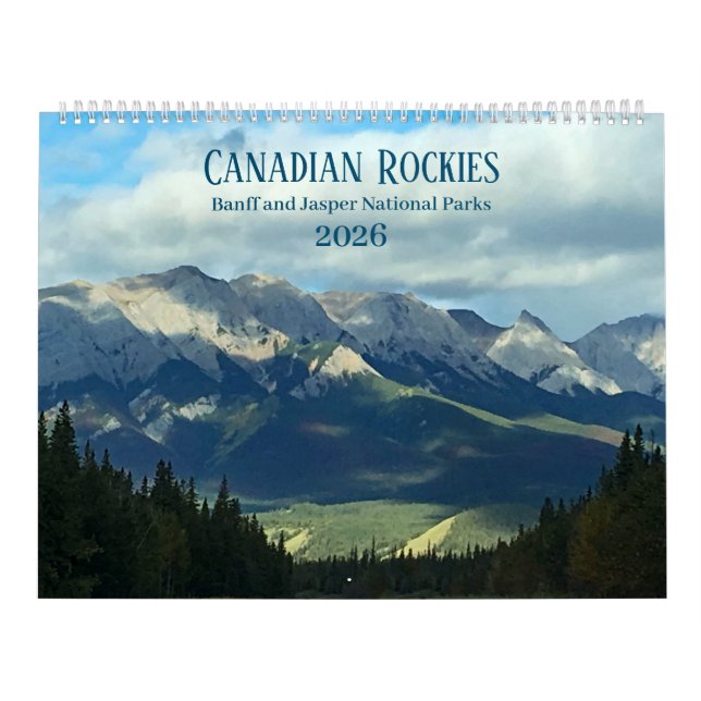 Canadian Rockies Photographic 12-Month 2026  Kalender (Omslag)