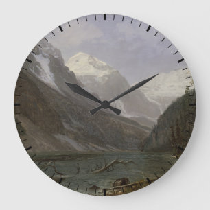 Canadian Rockies Sjö Louise Albert Bierstadt Stor Klocka