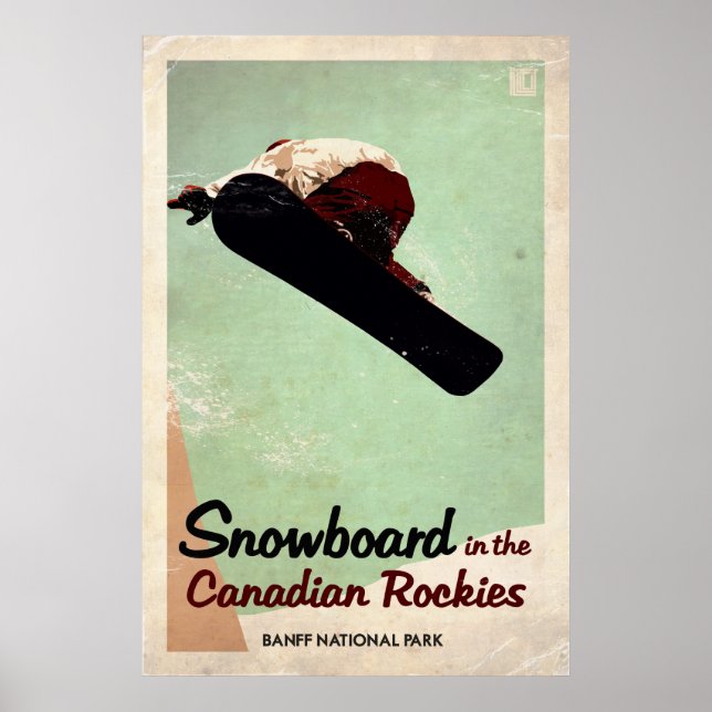 Canadian Rockies - Vintage Effect Poster (Framsidan)