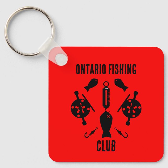 Canadian Salmon Fishing Nyckelring (Framsida)