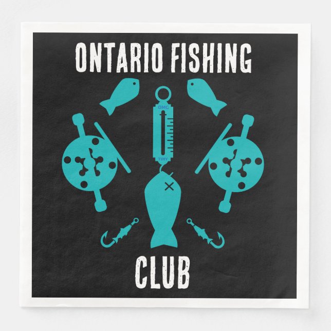 Canadian Salmon Fishing Pappersservett (Framsida)