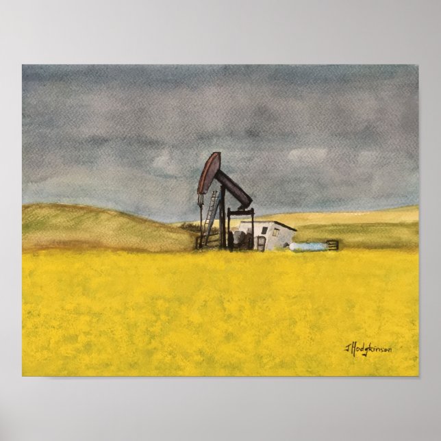 CANADIAN SCENES: ALBERTA PRAIRIES WATERCOLOR POSTER (Framsidan)