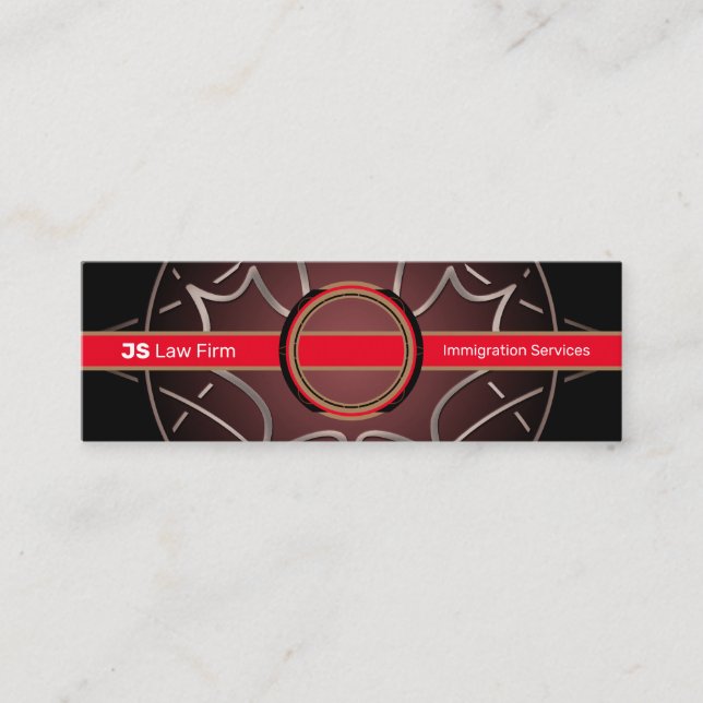 Canadian Services Mini Affärskort Mini Visitkort (Framsida)