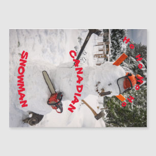 Canadian Snögubbe - A true Canadian Lumberjack